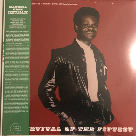 Maxwell Udoh – Survival Of The Fittest ('23 RE, white vinyl)