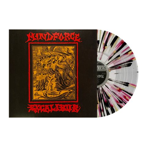 MINDFORCE - EXCALIBUR LP (Ultra Clear w/Canary Yellow / Red / Black Splatter)